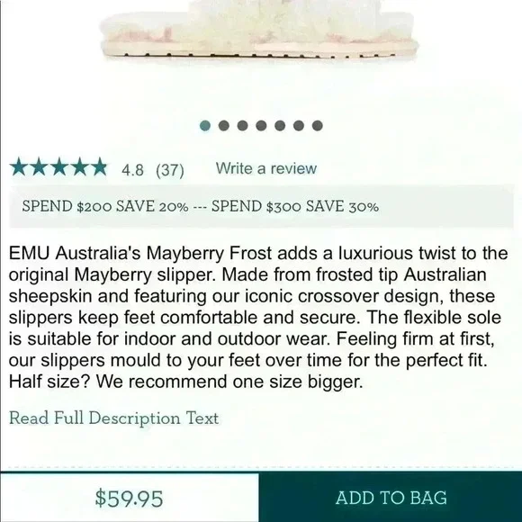 Emu Australia slippers size 7 - Picture 7 of 7